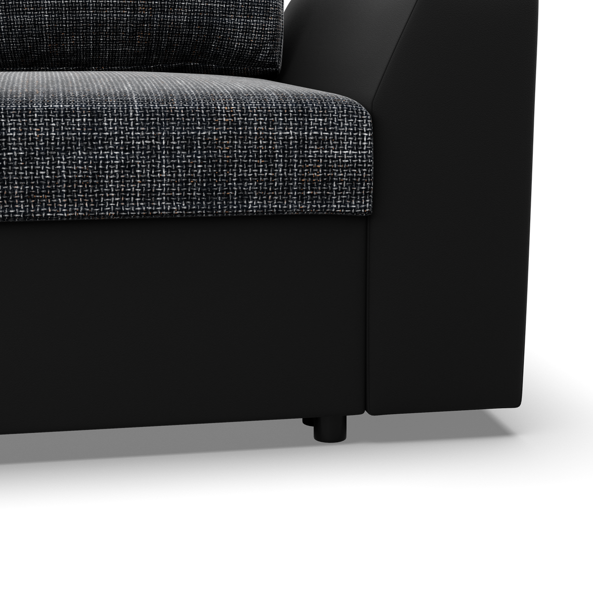 Narożnik LUGO , Kolor - POPIEL + CZARNY
