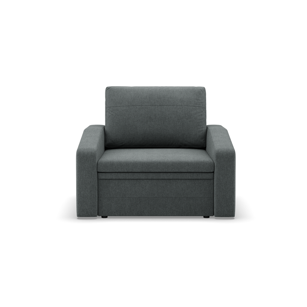 Fotel rozkładany Orbit 80 , Kolor - CIEMNY SZARY - Malmo New 095