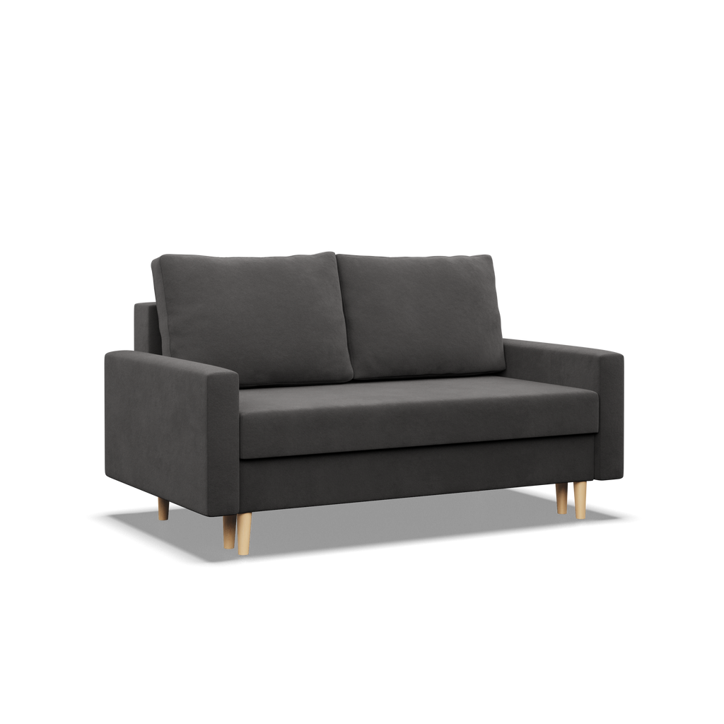 Sofa BLANK , Rodzaj tkaniny - I grupa, Wypełnienie - Piankowe, Kolor - SZARY