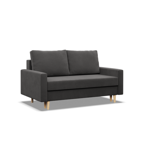 Sofa BLANK , Rodzaj tkaniny - I grupa, Wypełnienie - Piankowe, Kolor - SZARY