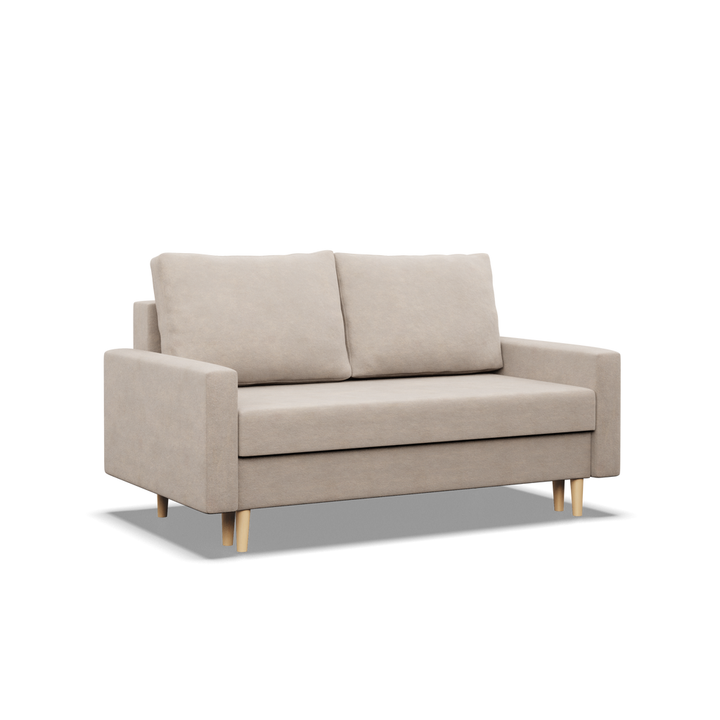 Sofa BLANK , Rodzaj tkaniny - II grupa, Wypełnienie - Sprężynowe, Kolor - BEŻOWY