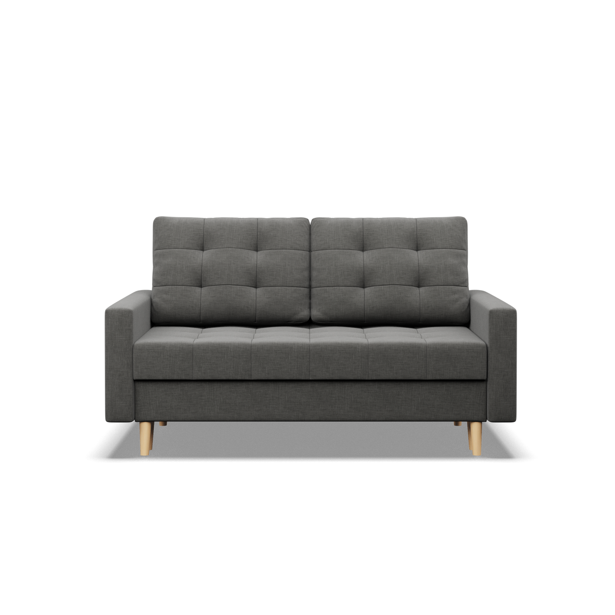 Sofa ELMA , Wypełnienie - Sprężynowe, Kolor - CIEMNY SZARY