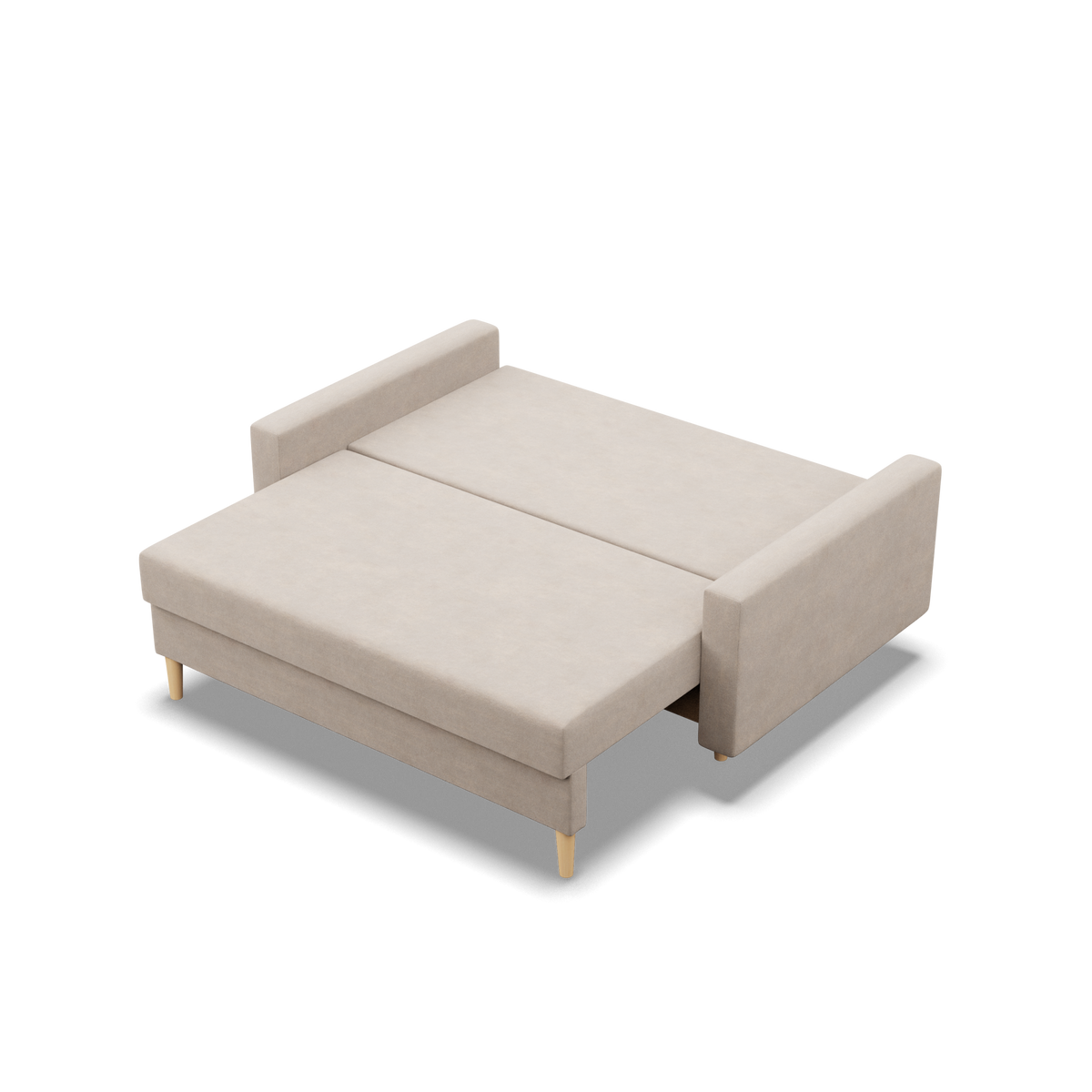 Sofa BLANK , Rodzaj tkaniny - II grupa, Wypełnienie - Sprężynowe, Kolor - BEŻOWY