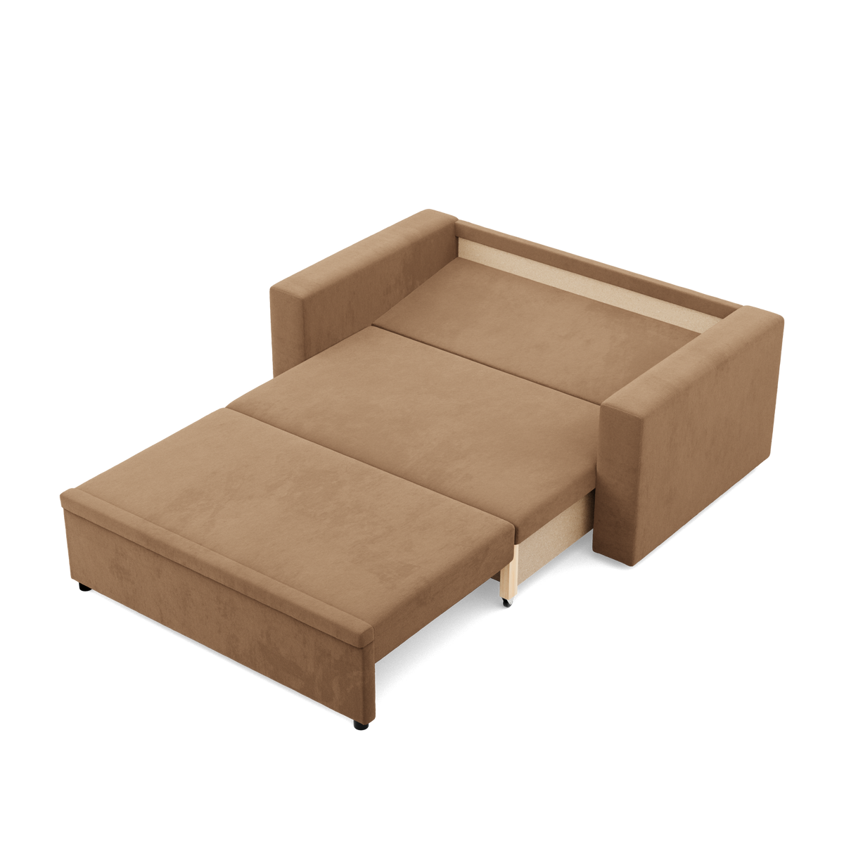 Sofa NEO Mikro , Kolor - CAPPUCCINO, Rodzaj podłokietnika - Prosty