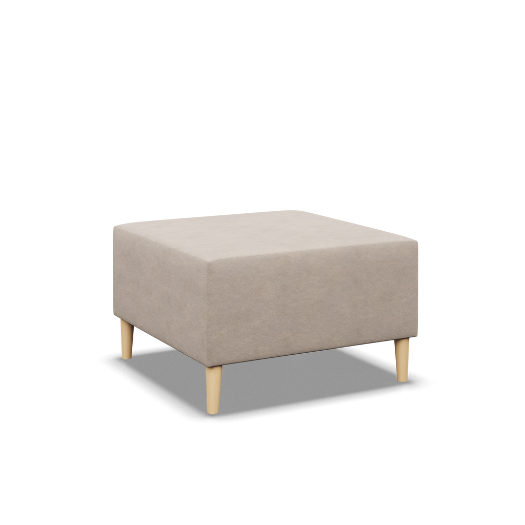 Pufa BLANK , Rodzaj tkaniny - II grupa, Kolor - BEŻOWY, Wymiar - 70x70