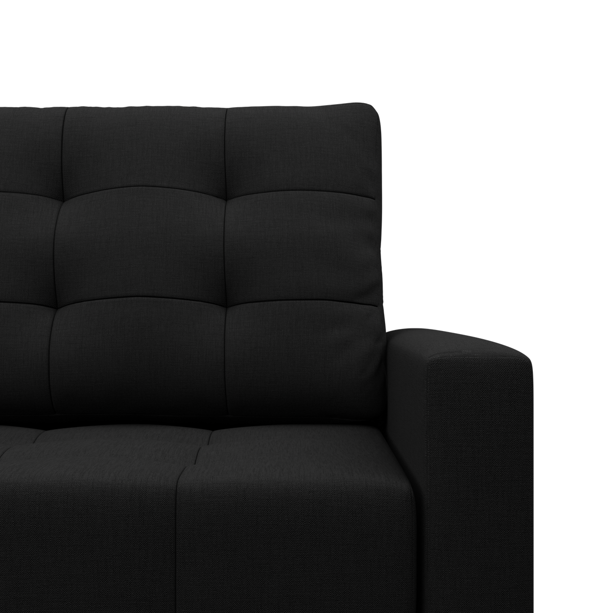 Sofa ELMA , Wypełnienie - Sprężynowe, Kolor - CZARNY