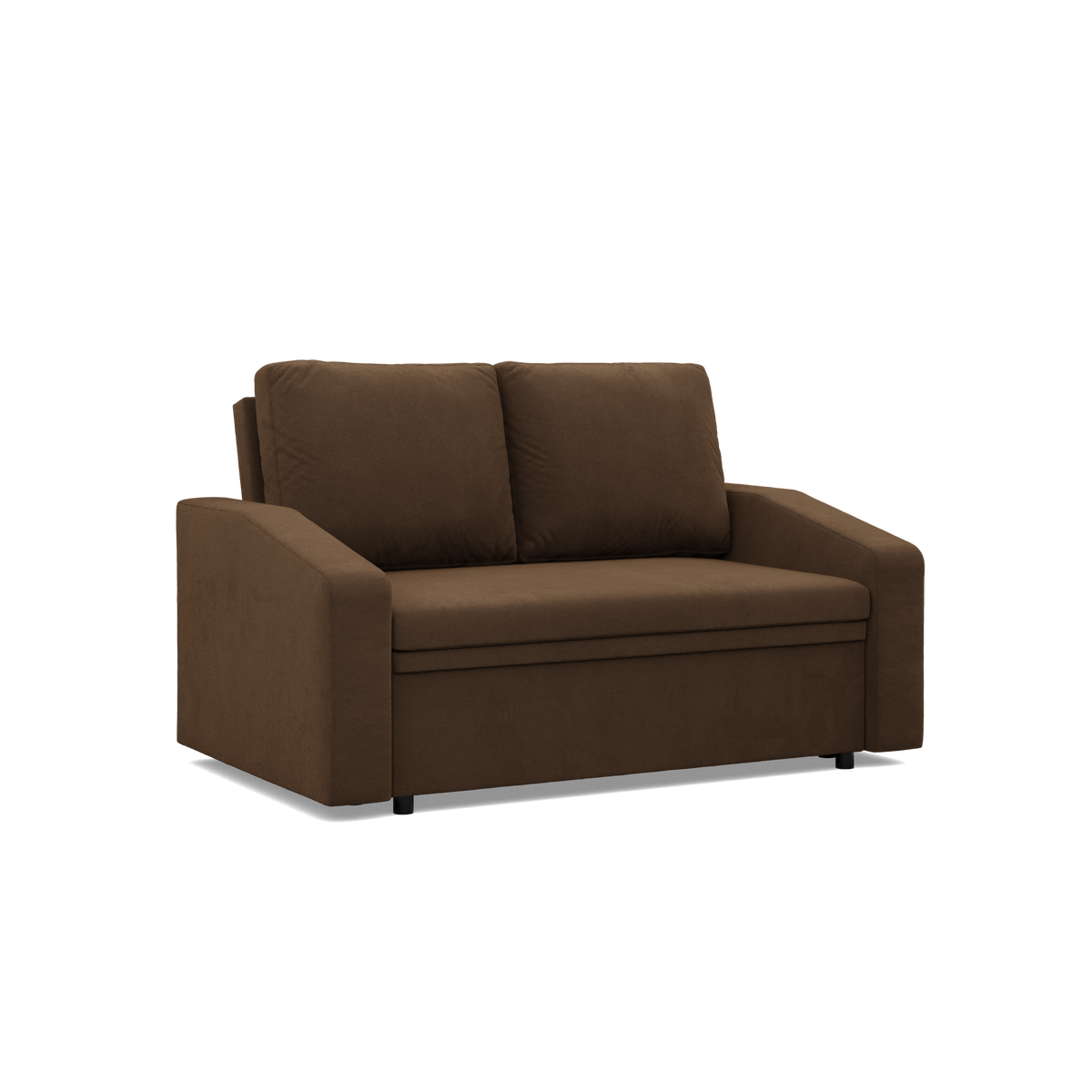 Sofa NEO Mikro , Kolor -  BRĄZOWY, Rodzaj podłokietnika - Skośny