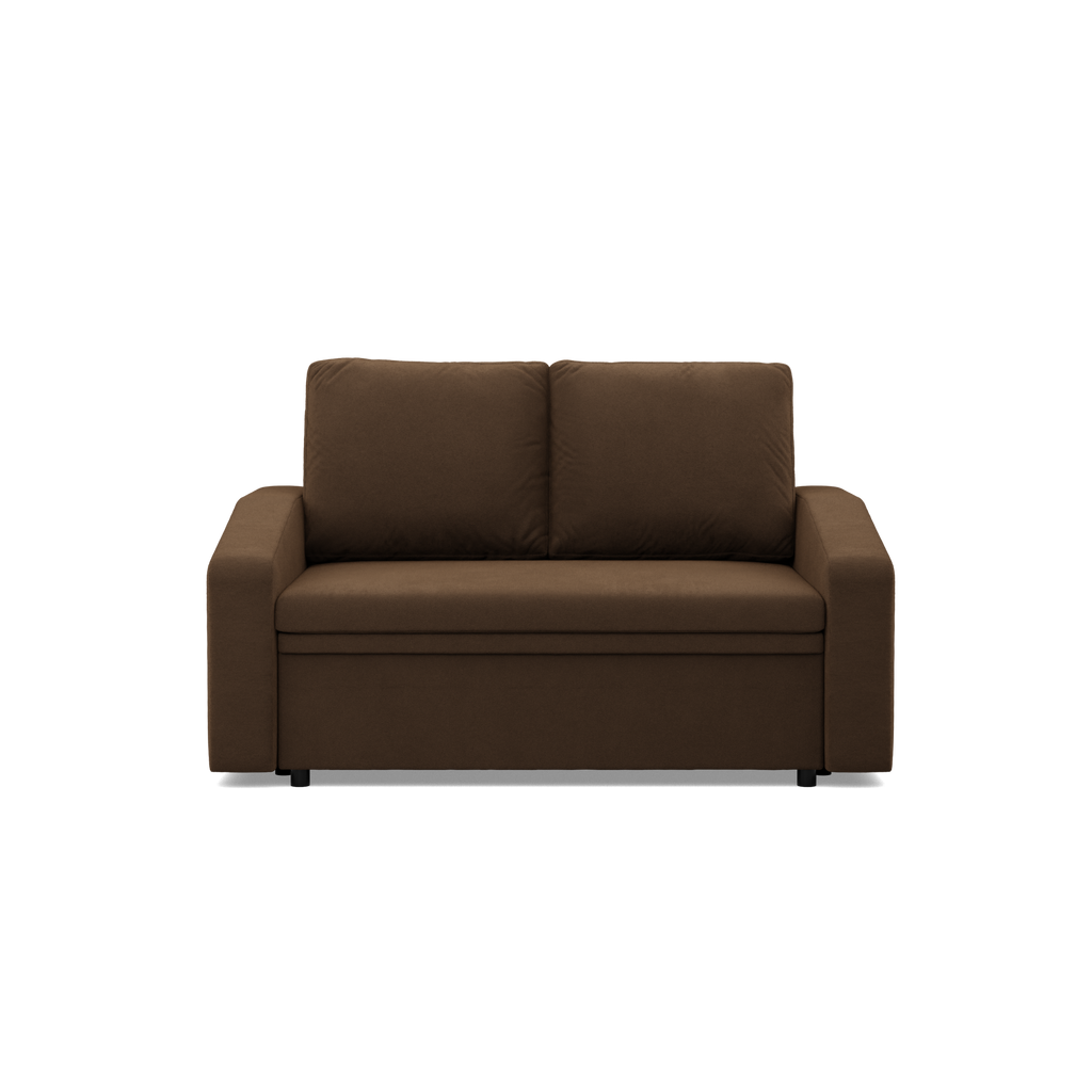 Sofa NEO Mikro , Kolor -  BRĄZOWY, Rodzaj podłokietnika - Skośny