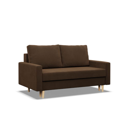 Sofa BLANK , Rodzaj tkaniny - I grupa, Wypełnienie - Piankowe, Kolor -  BRĄZOWY