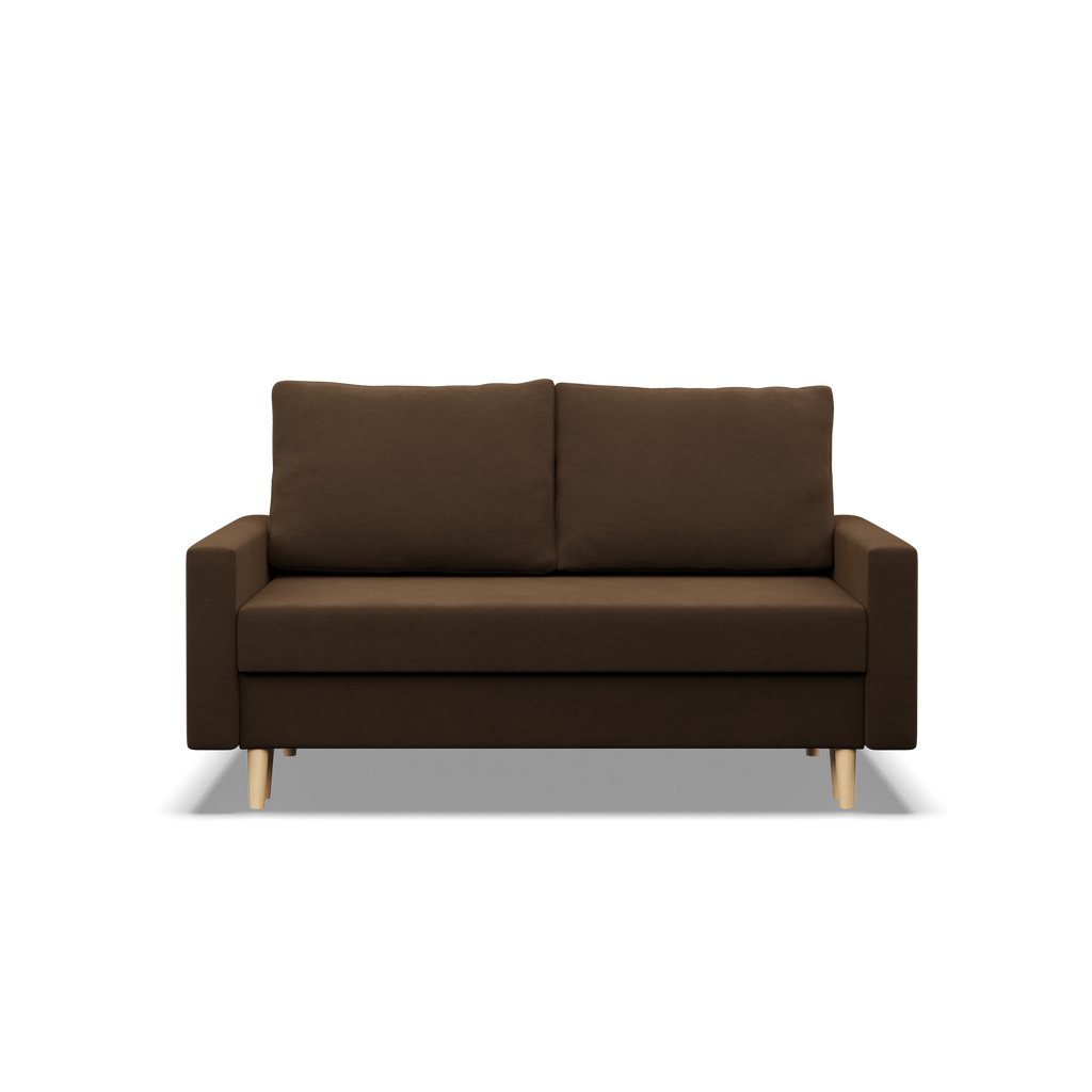Sofa BLANK , Rodzaj tkaniny - I grupa, Wypełnienie - Piankowe, Kolor -  BRĄZOWY