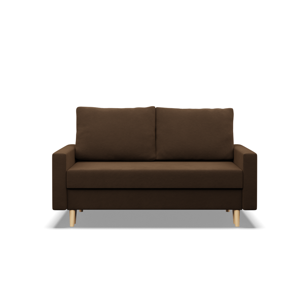 Sofa BLANK , Rodzaj tkaniny - I grupa, Wypełnienie - Piankowe, Kolor -  BRĄZOWY