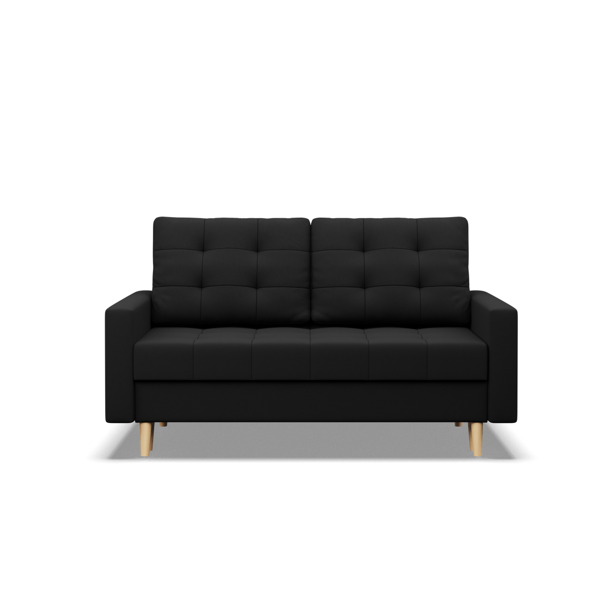 Sofa ELMA , Wypełnienie - Sprężynowe, Kolor - CZARNY