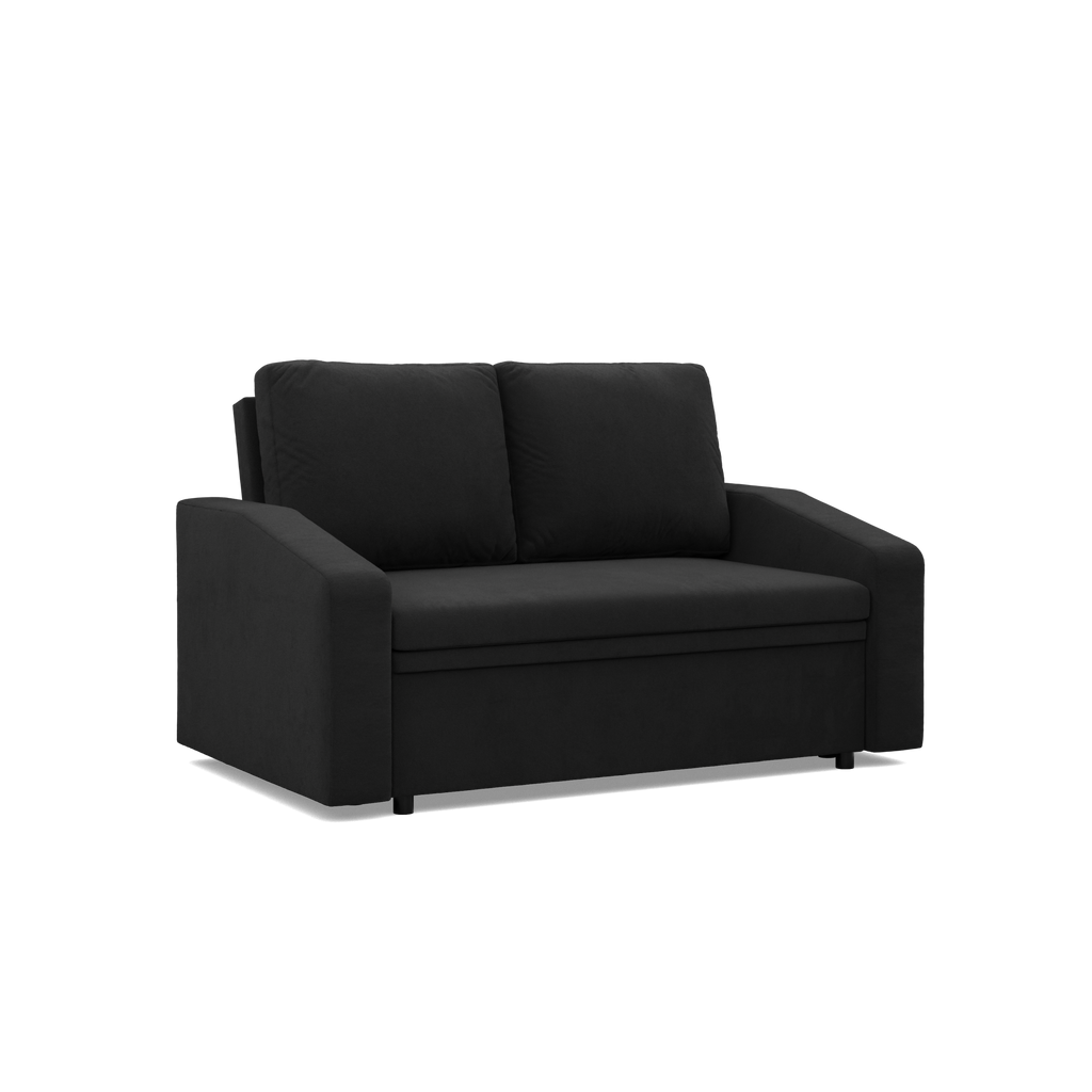 Sofa NEO Mikro , Kolor - CZARNY, Rodzaj podłokietnika - Skośny