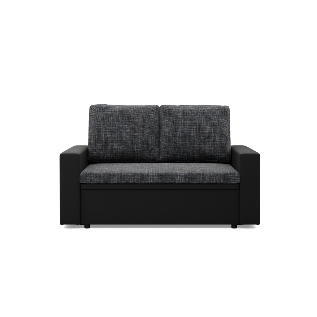 Sofa LUNA , Kolor - CIEMNY SZARY + CZARNY