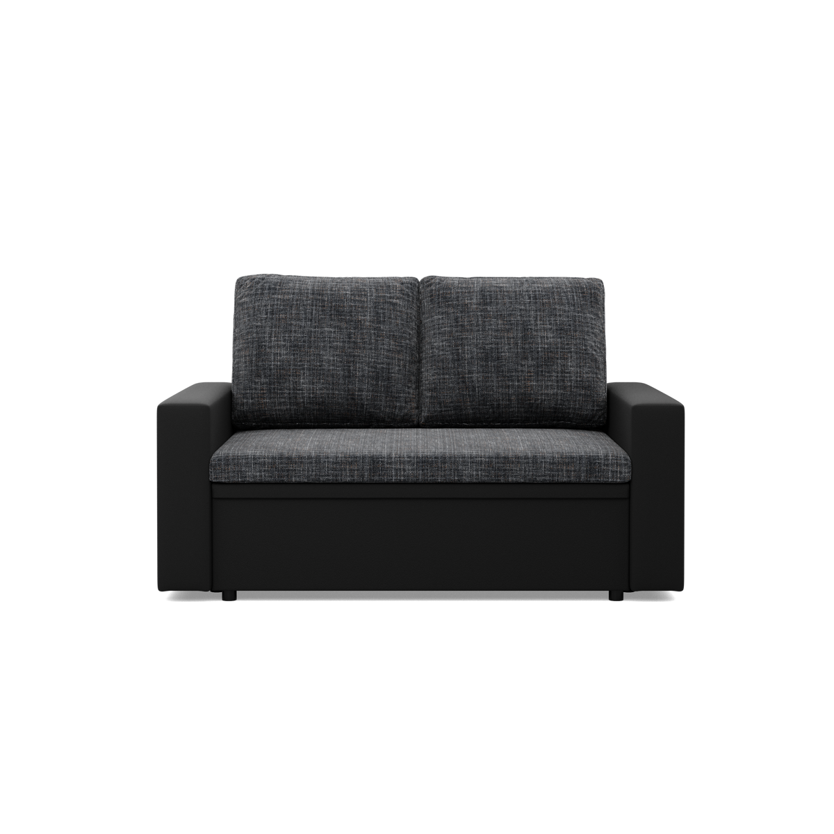 Sofa LUNA , Kolor - CIEMNY SZARY + CZARNY
