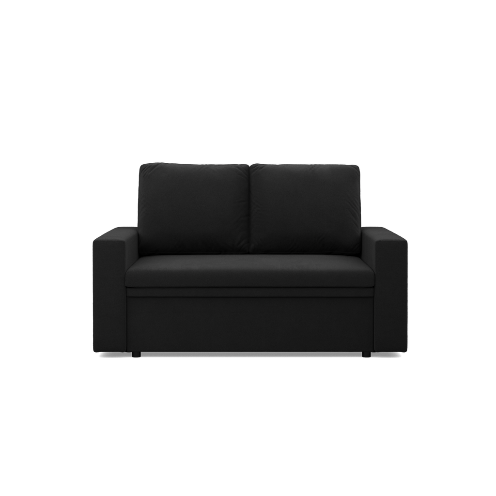 Sofa NEO Mikro , Kolor - CZARNY, Rodzaj podłokietnika - Prosty