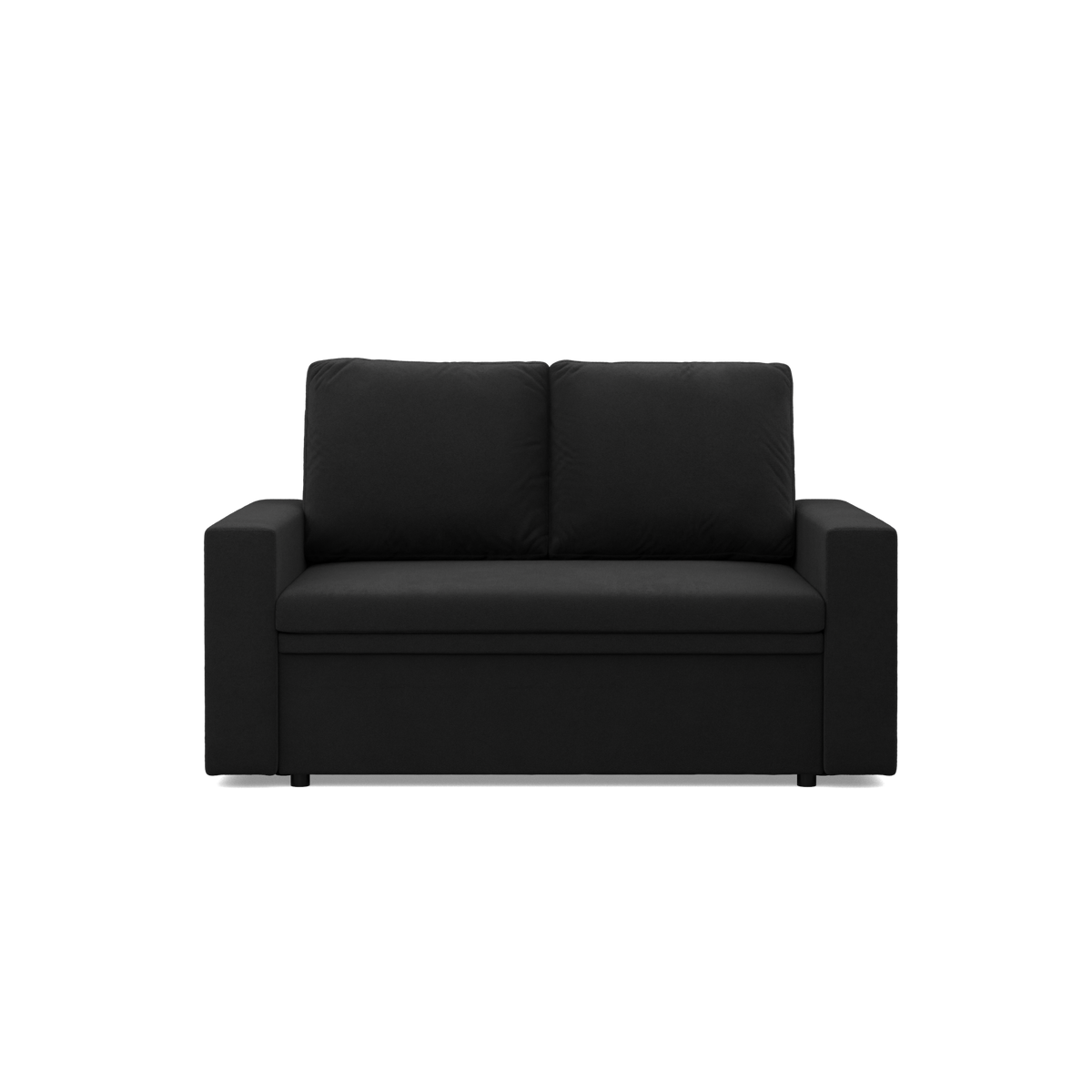 Sofa NEO Mikro , Kolor - CZARNY, Rodzaj podłokietnika - Prosty