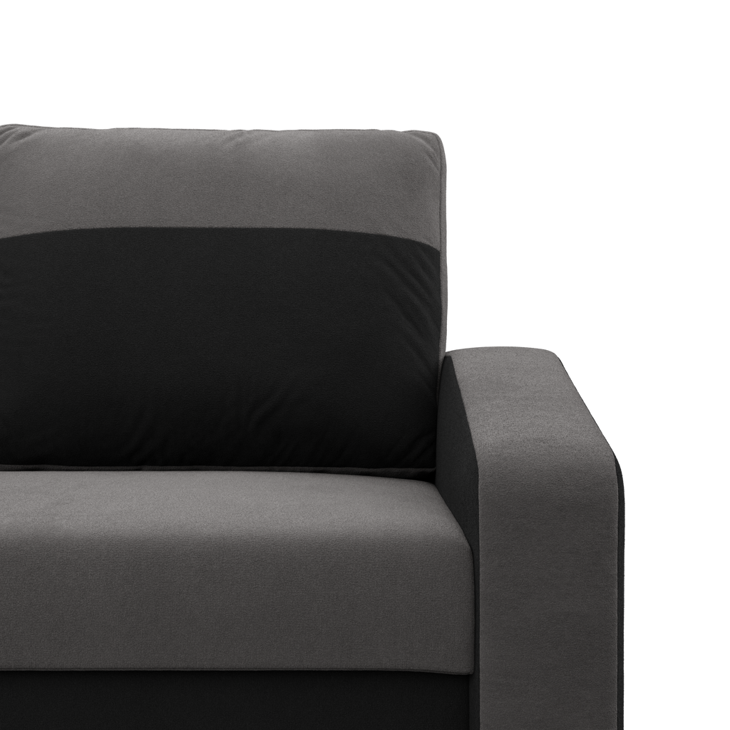 Sofa ORION , Kolor - SZARY + CZARNY