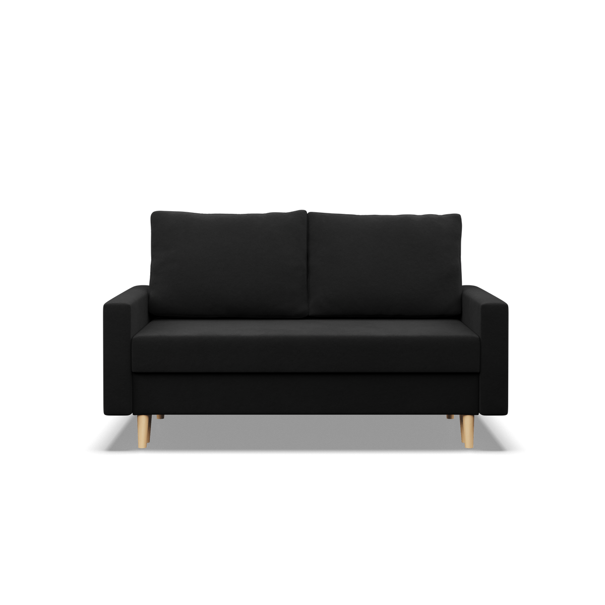 Sofa BLANK , Rodzaj tkaniny - I grupa, Wypełnienie - Piankowe, Kolor - CZARNY