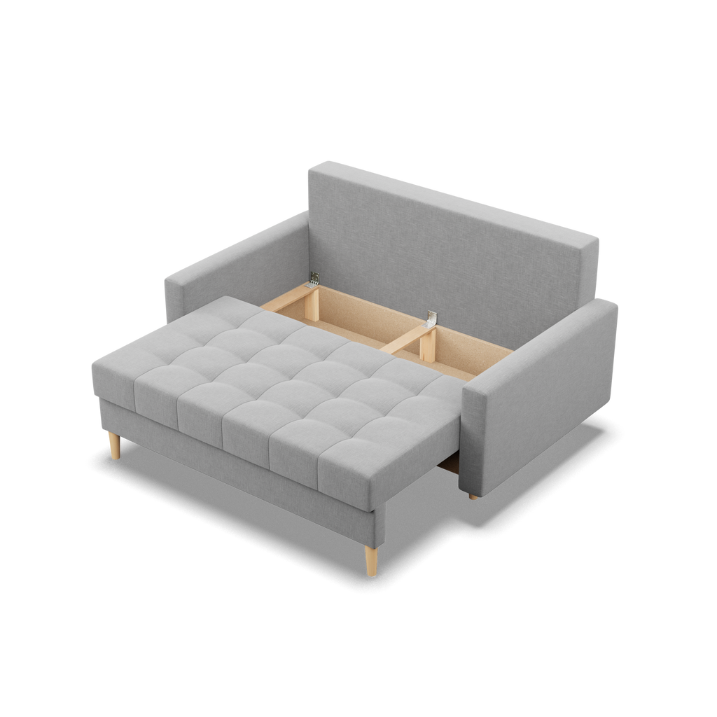 Sofa ELMA , Wypełnienie - Sprężynowe, Kolor - SZARY