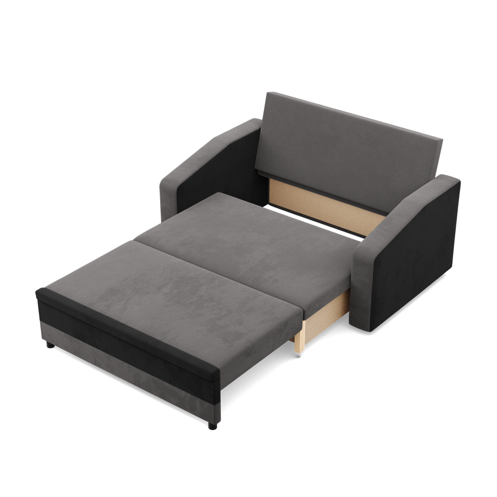Sofa ORION , Kolor - SZARY + CZARNY