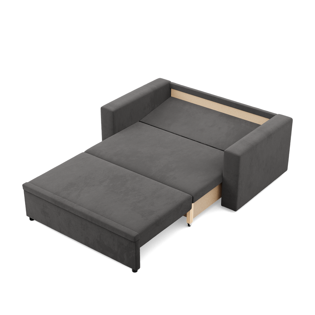 Sofa NEO Mikro , Kolor - SZARY, Rodzaj podłokietnika - Prosty