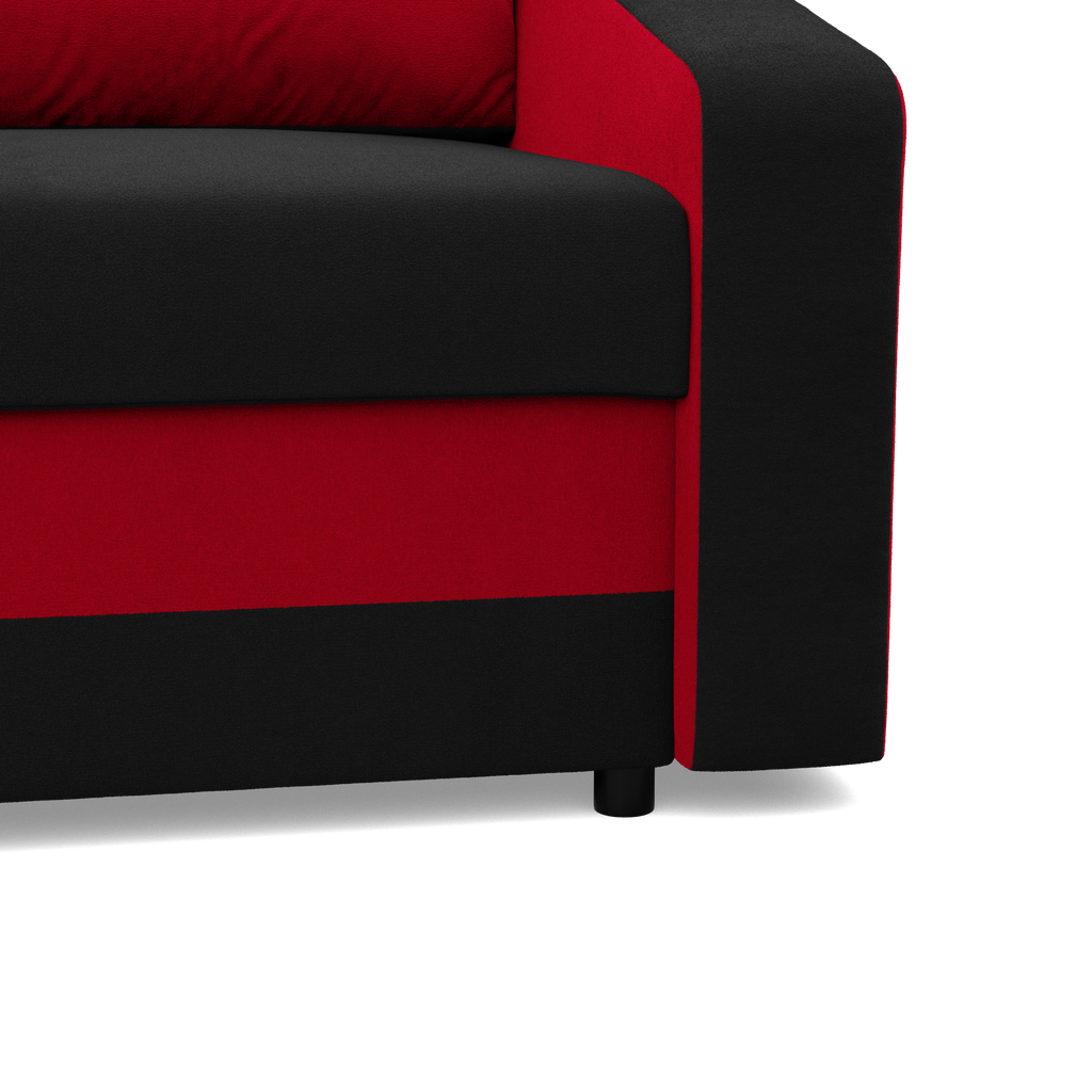 Sofa ORION , Kolor - CZARNY + CZERWONY