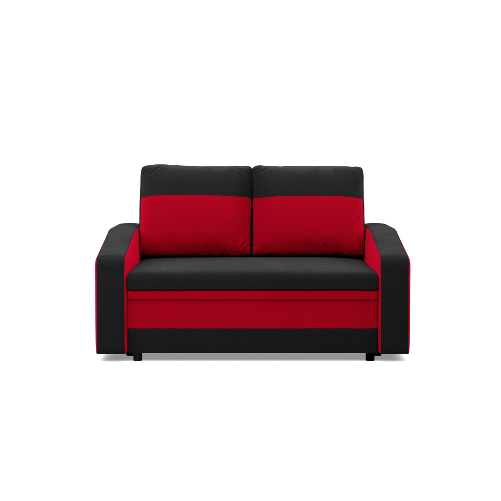 Sofa ORION , Kolor - CZARNY + CZERWONY