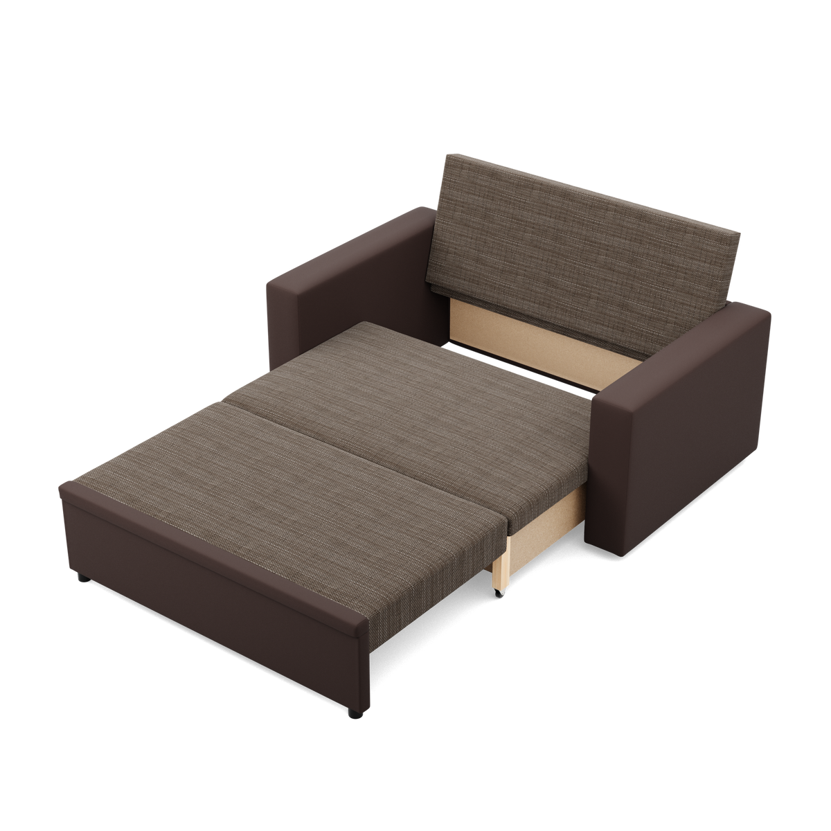 Sofa LUNA , Kolor - BRĄZ + CAPPUCCINO