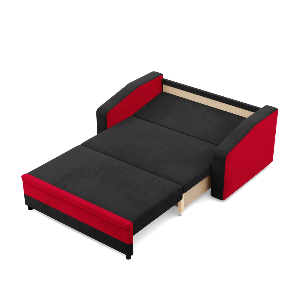 Sofa ORION , Kolor - CZARNY + CZERWONY