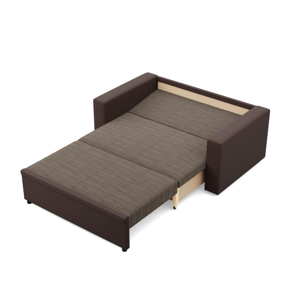 Sofa LUNA , Kolor - BRĄZ + CAPPUCCINO