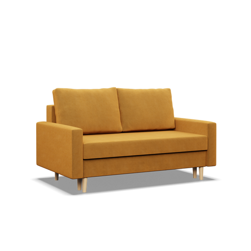 Sofa BLANK , Rodzaj tkaniny - II grupa, Wypełnienie - Sprężynowe, Kolor - ŻÓŁTY