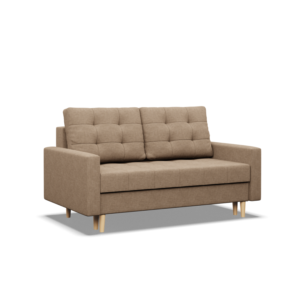 Sofa ELMA , Wypełnienie - Sprężynowe, Kolor - CAPPUCCINO