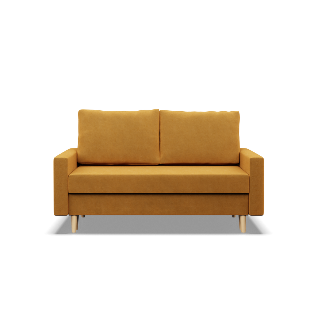 Sofa BLANK , Rodzaj tkaniny - II grupa, Wypełnienie - Sprężynowe, Kolor - ŻÓŁTY