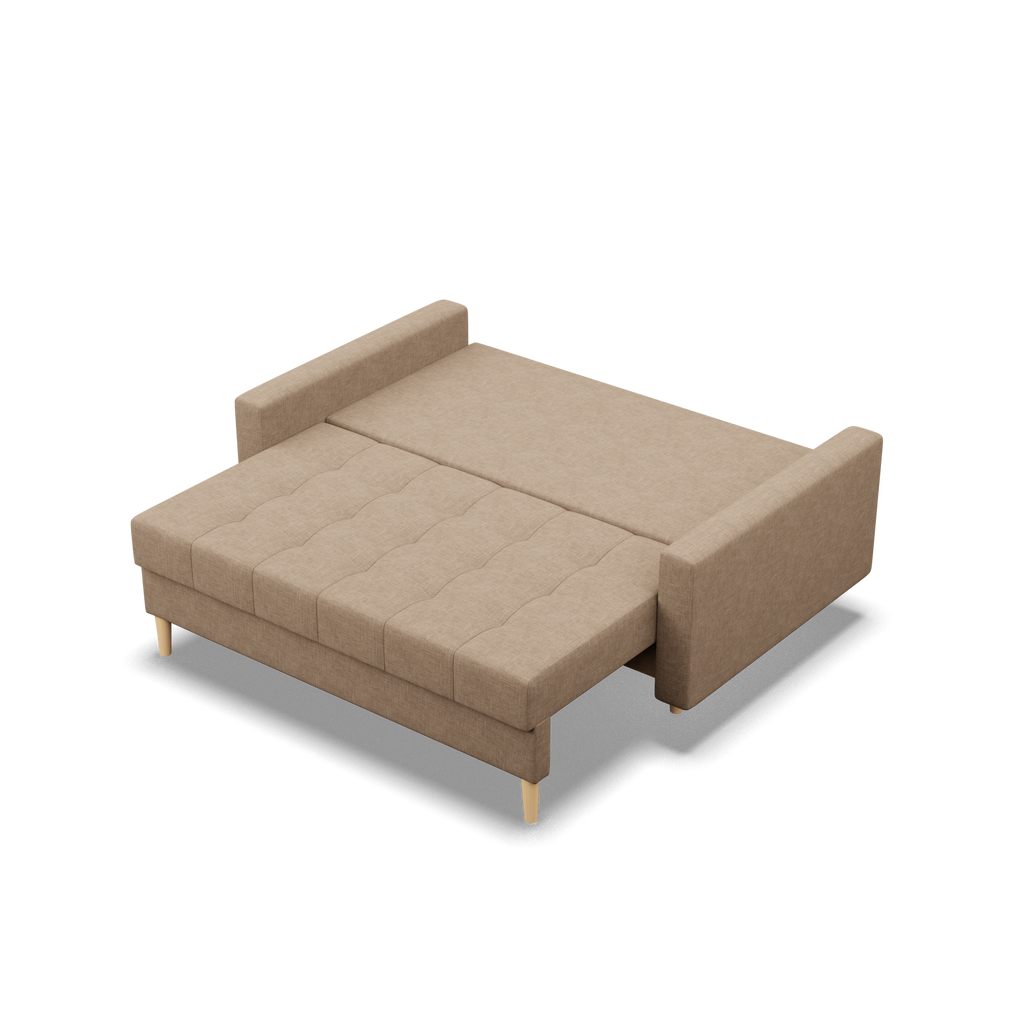 Sofa ELMA , Wypełnienie - Sprężynowe, Kolor - CAPPUCCINO