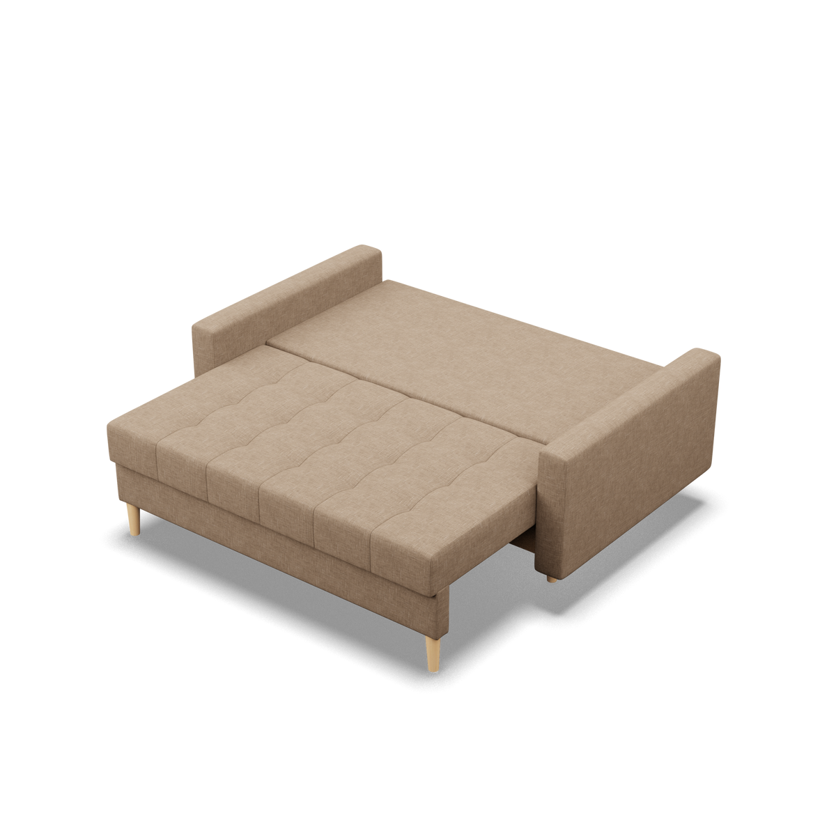 Sofa ELMA , Wypełnienie - Sprężynowe, Kolor - CAPPUCCINO