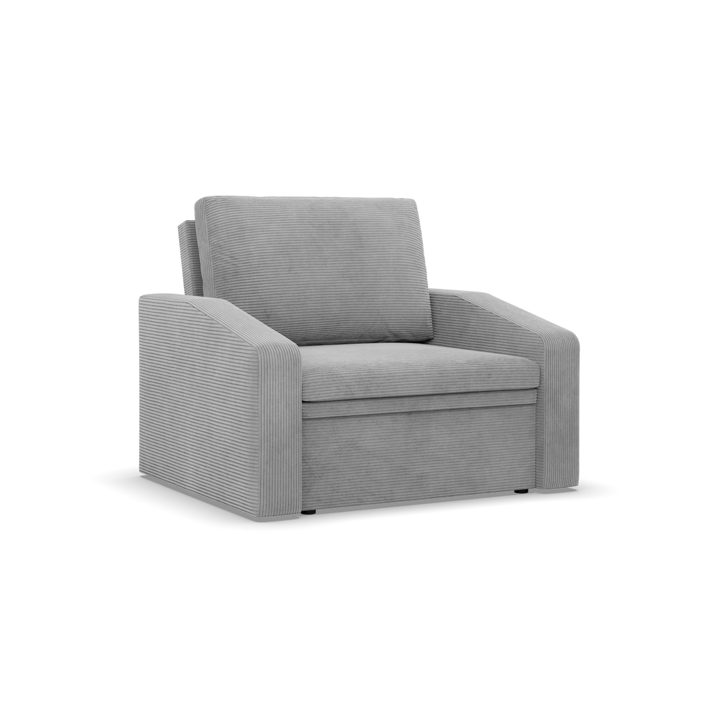 Fotel rozkładany Orbit 90 , Kolor - JASNY SZARY - Poso 055