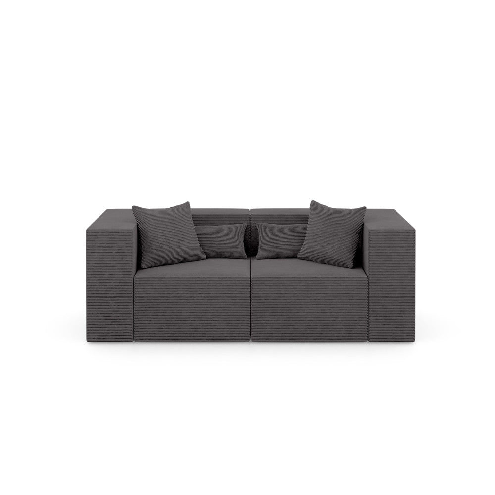Sofa NOVA, Kolor: CIEMNY SZARY - Poso 022