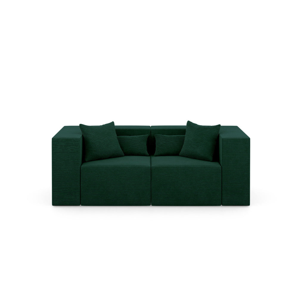 Sofa NOVA, Kolor: BUTELKOWY ZIELONY - Poso 014