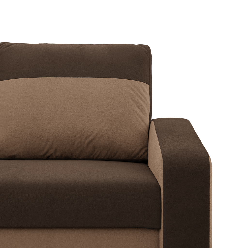 Sofa ORION , Kolor - BRĄZ + CAPPUCCINO