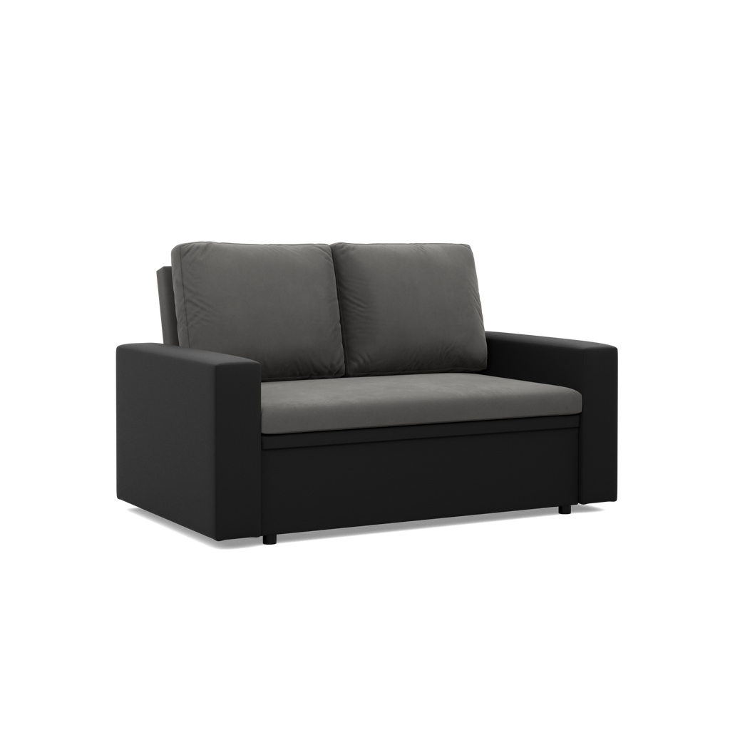 Sofa LUNA , Kolor - POPIEL + CZARNY