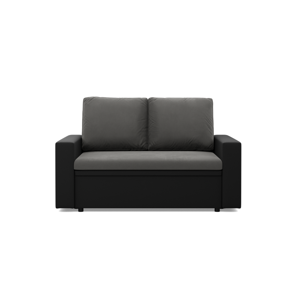 Sofa LUNA , Kolor - POPIEL + CZARNY