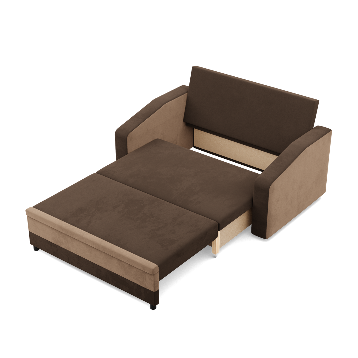 Sofa ORION , Kolor - BRĄZ + CAPPUCCINO