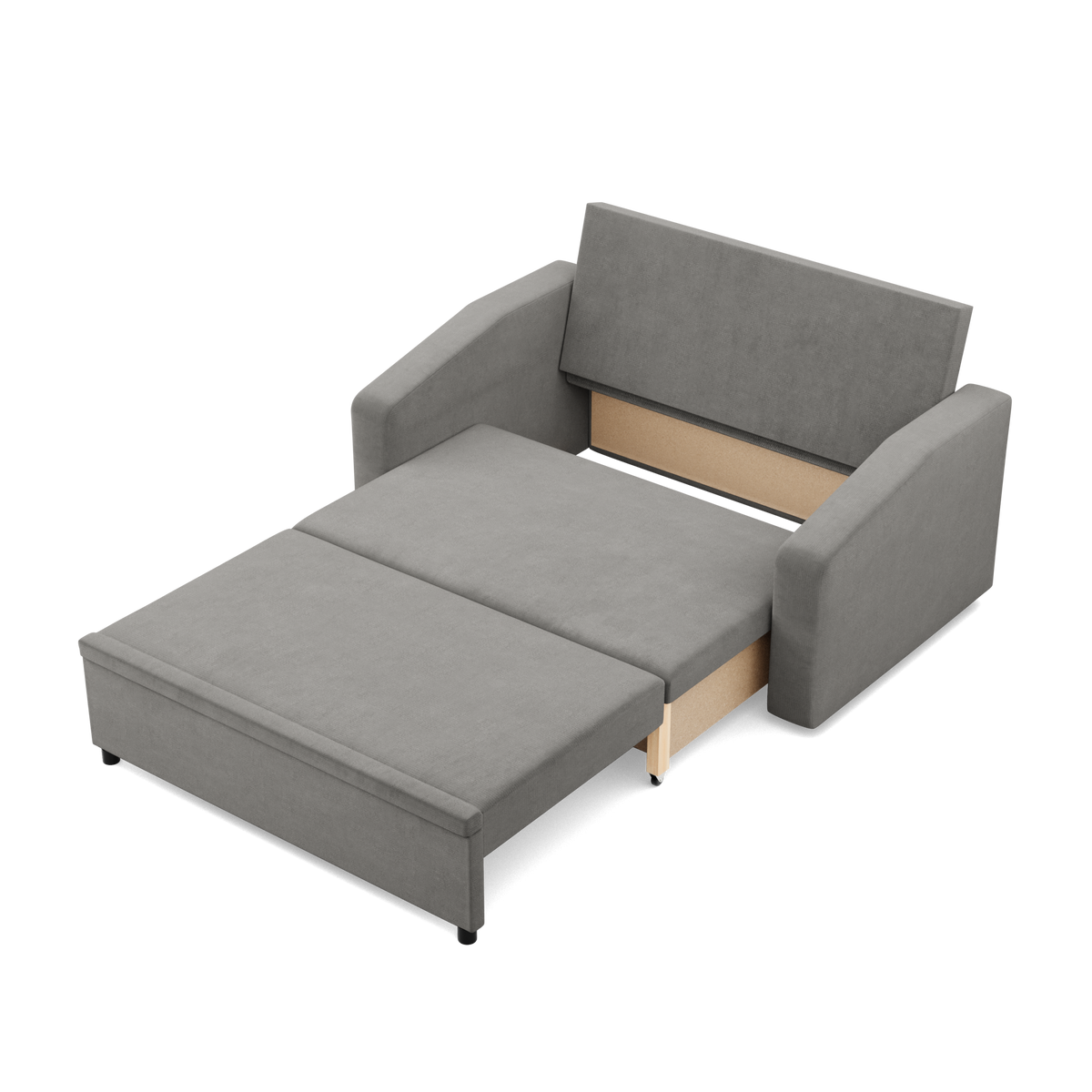 Sofa NEO Kronos , Kolor -  JASNY SZARY, Rodzaj podłokietnika - Skośny