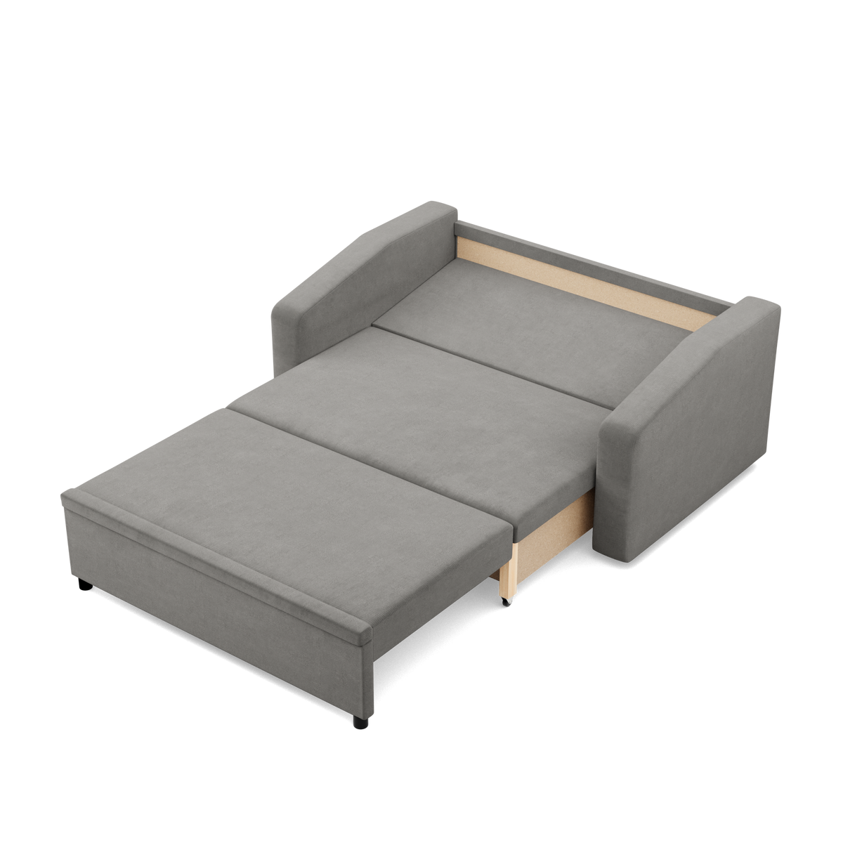 Sofa NEO Kronos , Kolor -  JASNY SZARY, Rodzaj podłokietnika - Skośny