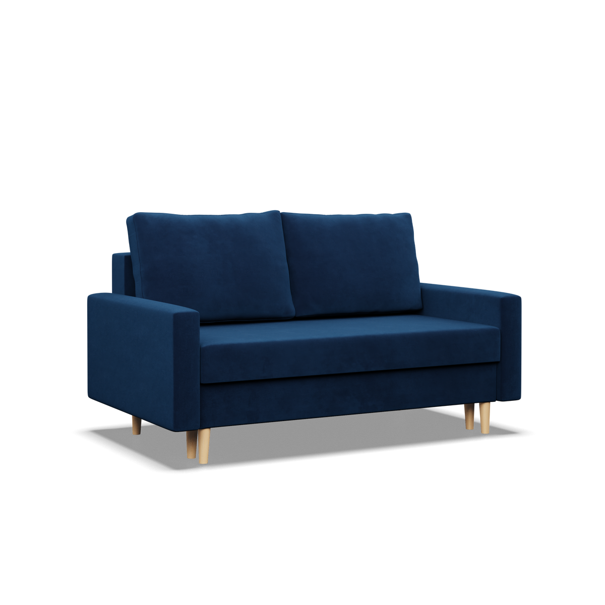 Sofa BLANK , Rodzaj tkaniny - II grupa, Wypełnienie - Sprężynowe, Kolor -  GRANATOWY