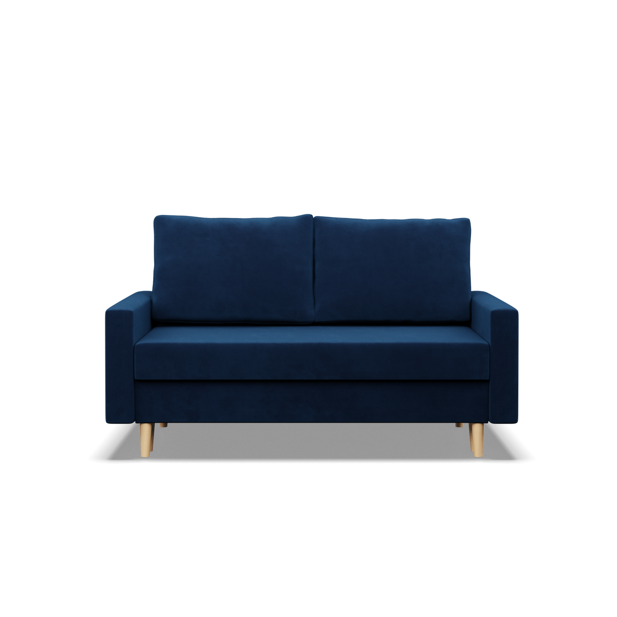 Sofa BLANK , Rodzaj tkaniny - II grupa, Wypełnienie - Sprężynowe, Kolor -  GRANATOWY