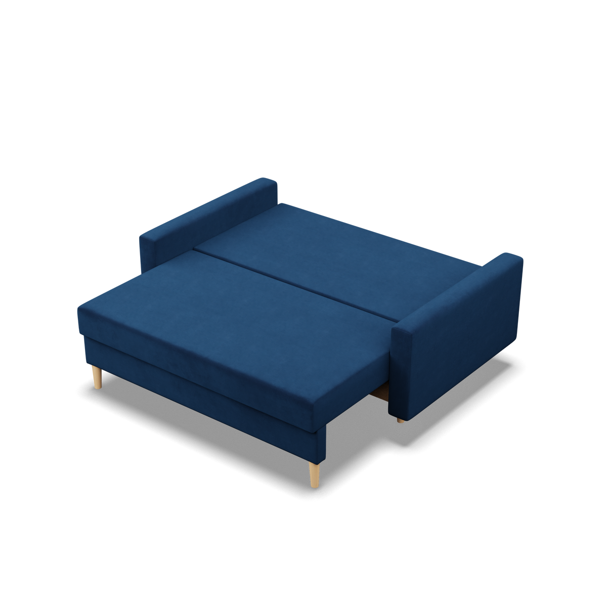 Sofa BLANK , Rodzaj tkaniny - II grupa, Wypełnienie - Sprężynowe, Kolor -  GRANATOWY