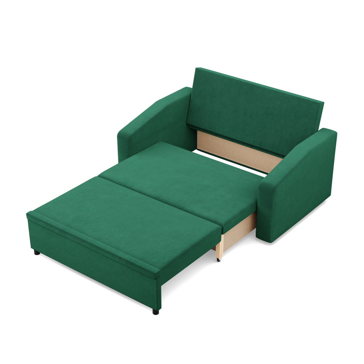 Sofa NEO Kronos , Kolor - BUTELKOWA ZIELEŃ, Rodzaj podłokietnika - Skośny