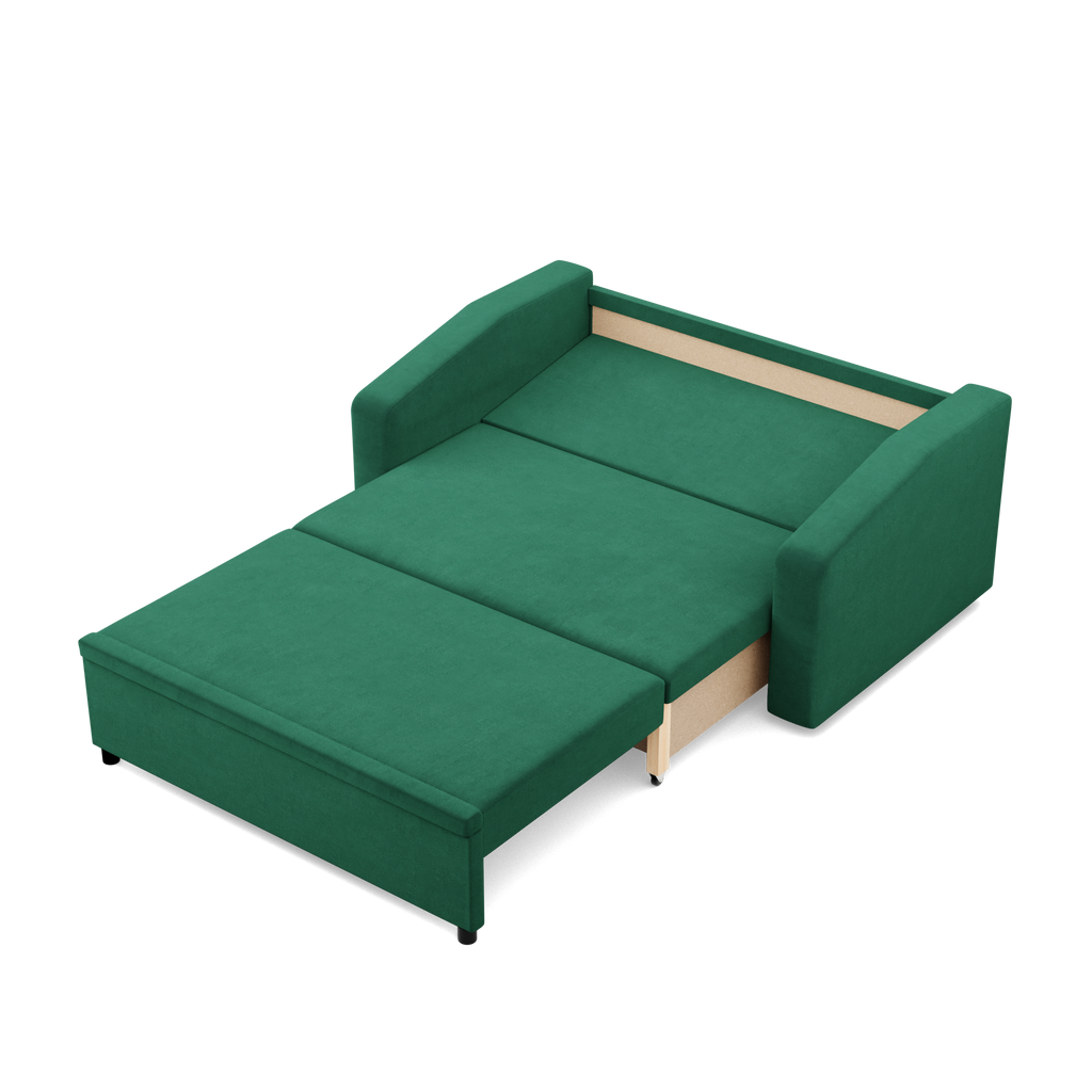 Sofa NEO Kronos , Kolor - BUTELKOWA ZIELEŃ, Rodzaj podłokietnika - Skośny